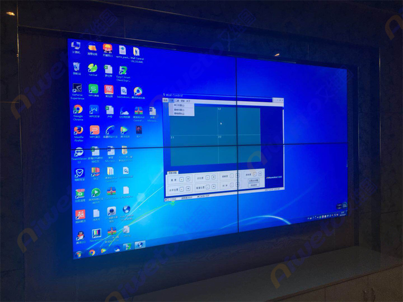 艾維圖46寸3.5mm拼接屏進駐:阿壩州若爾蓋縣唐克鎮信息化建設平臺